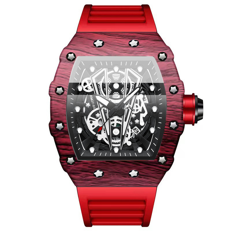 Rubber Strap Diver - BINBOND B8577 Fashion Men's Quartz Watch
