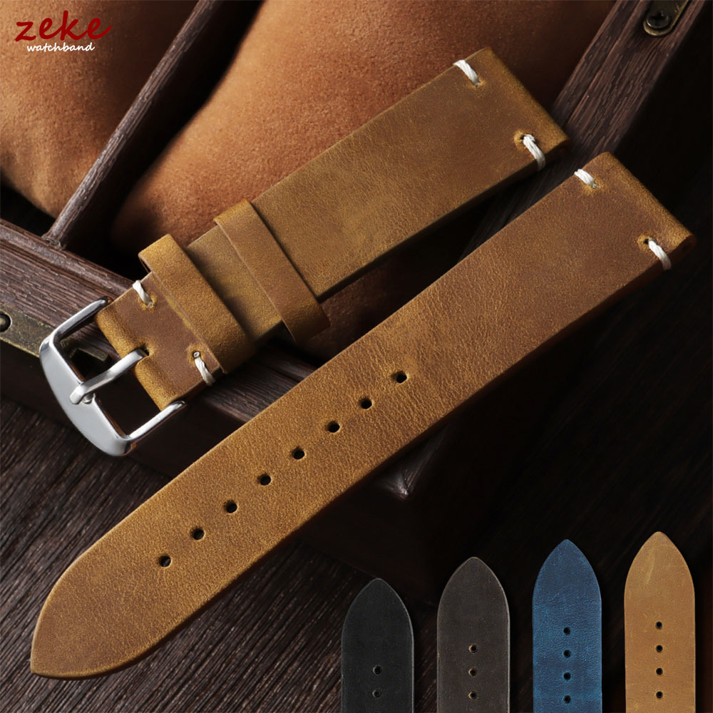 Suede Strap Watch - Vintage Soft Oil Wax Watch Band