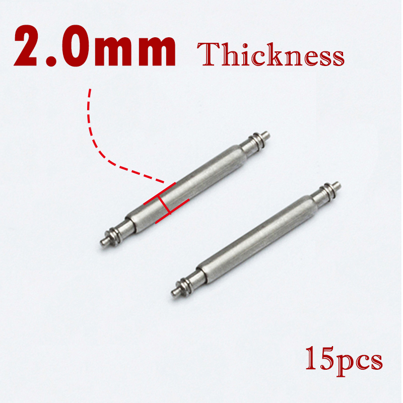 Spring Bar Tool Set - 15pcs Watch Band Pin 2.0mm Diameter
