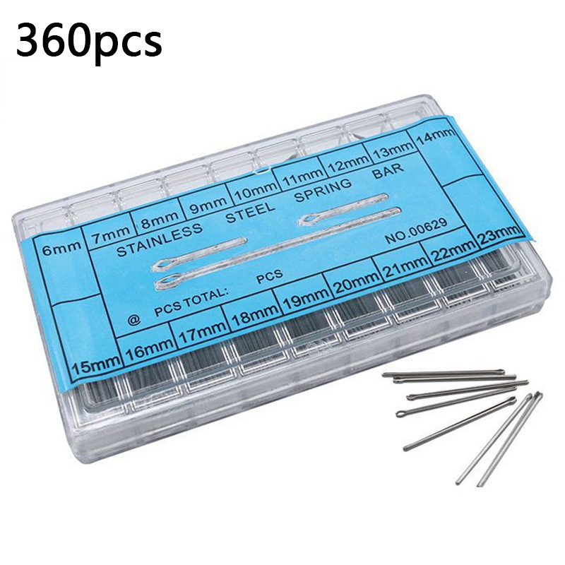Spring Bar Tool Set - 360 Pieces Split Pins Stainless Steel