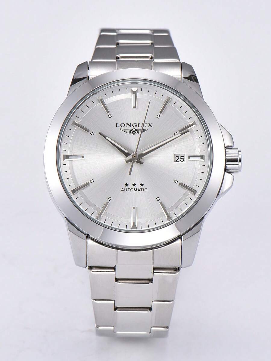Butterfly Clasp Deployant - LONGLUX 1pc Men's Automatic Mechanical Waterproof
