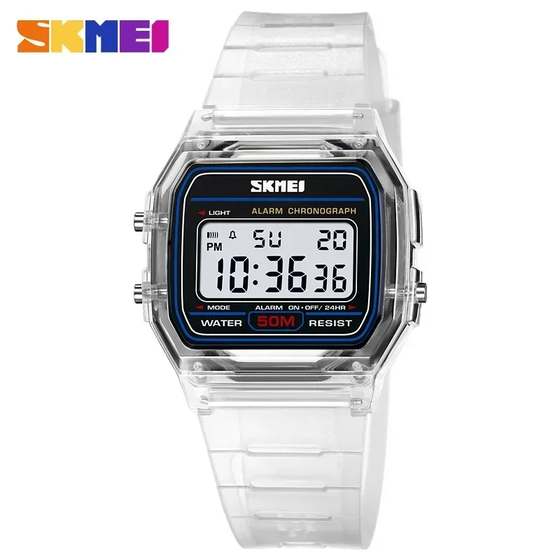 Rubber Strap Diver - SKMEI 2056 Transparent TPU Strap Ladies