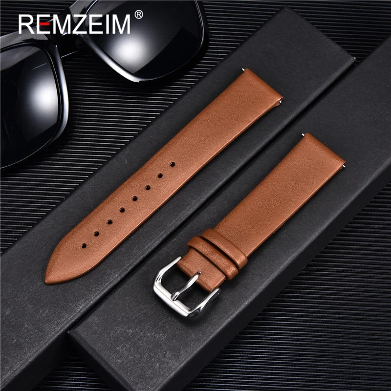 Nato Strap Nylon - Ultra-thin Genuine Leather Watchband Watch Belt