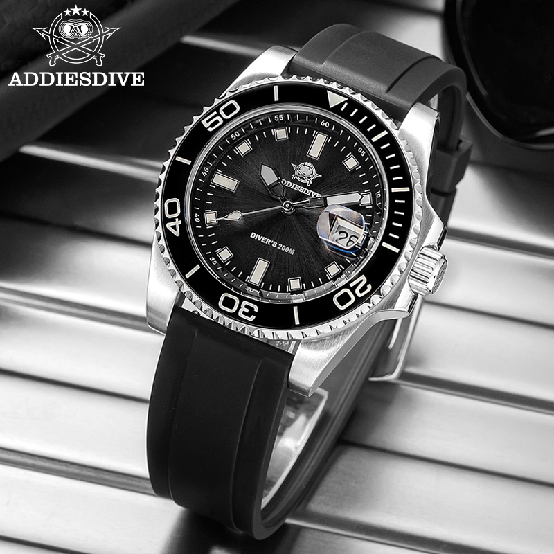 Rubber Strap Diver - ADDIESDIVE 2115 Quartz Dive Watches 200m