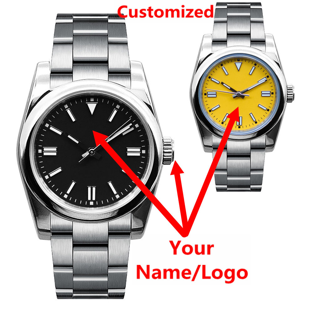 Stainless Bracelet Diver - Custom Logo Mens Watch Sapphire Luxury
