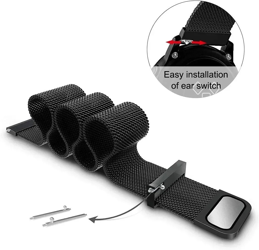 22mm 20mm Mesh Loop For Garmin - Milanese Loop Magnetic 评论和价格