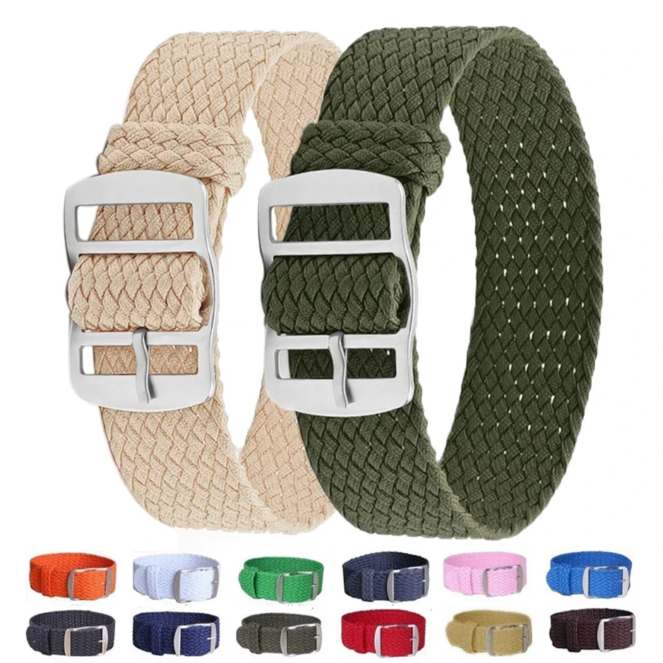 14mm 16mm 18mm 20mm 22mm Perlo - Perlon Strap Woven 评论和价格