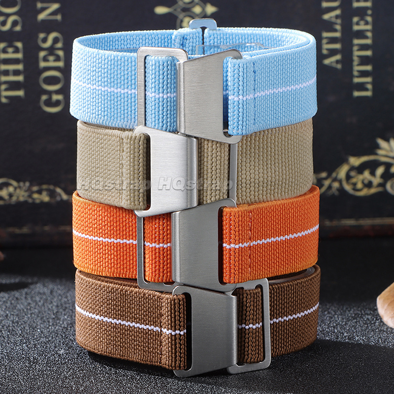 18/20/22mm Elastic Nylon Watch - Parachute Strap Elastic 评论和价格