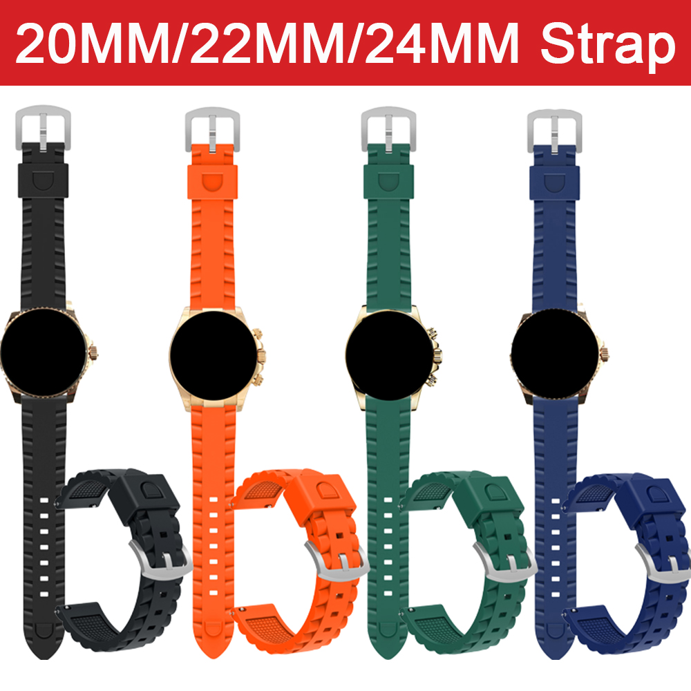 Soft Silicone Strap For 20mm 2 - Silicone Watch Band 22Mm 评论和价格