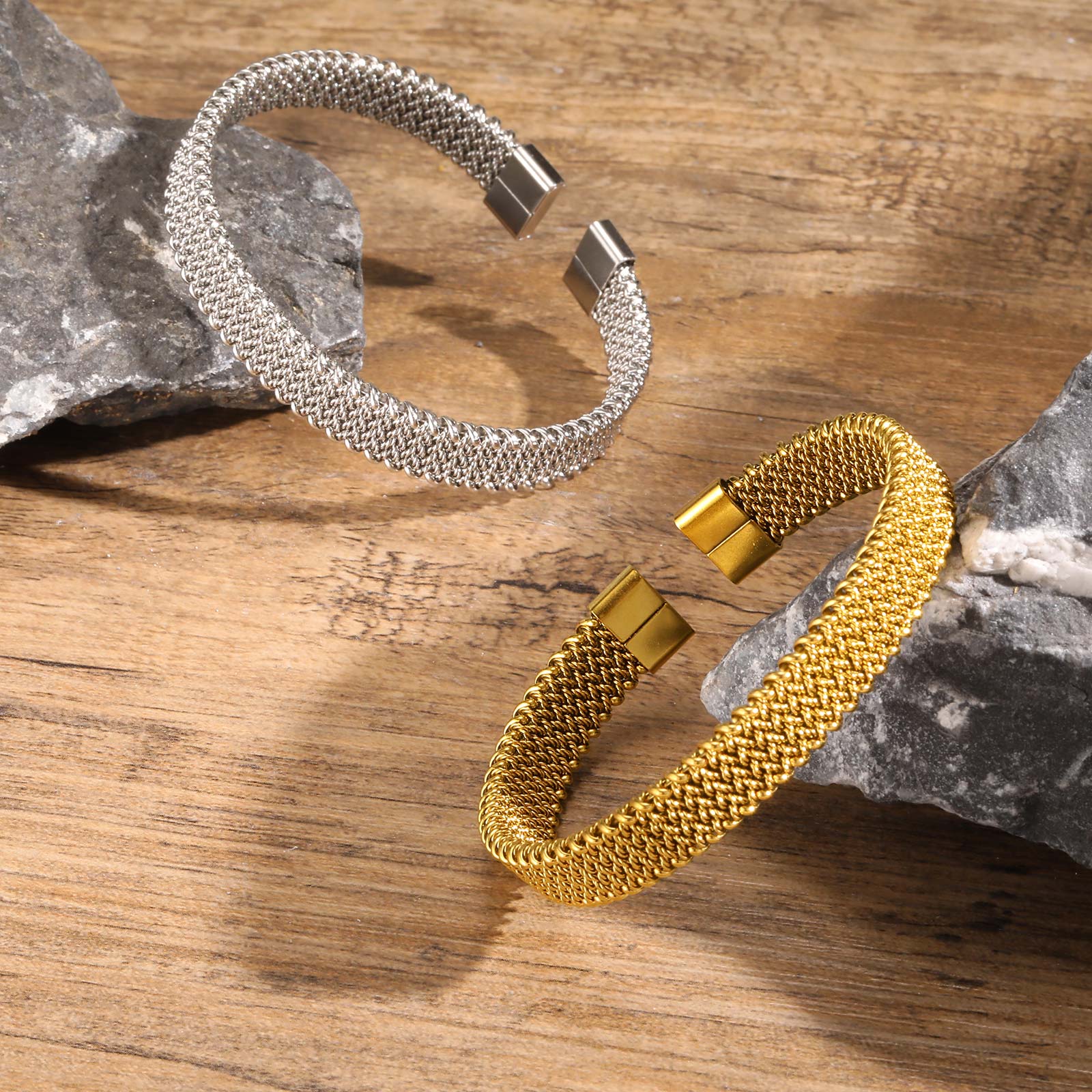 10mm Braided Stretch Strap Ope - Mesh Strap Metal 评论和价格