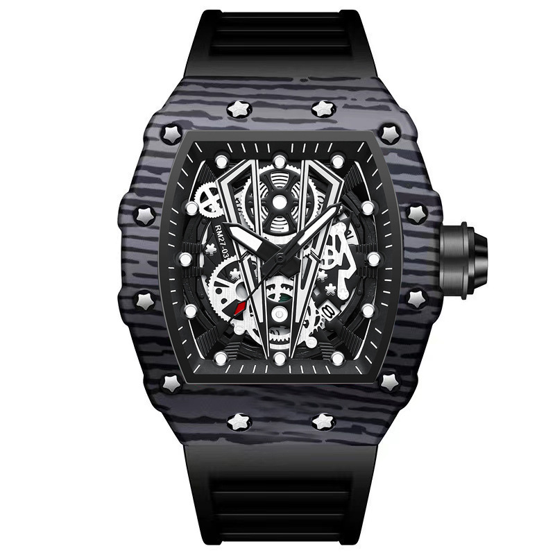BINBOND B8577 Fashion Men's Qu - Rubber Strap Diver 评论和价格
