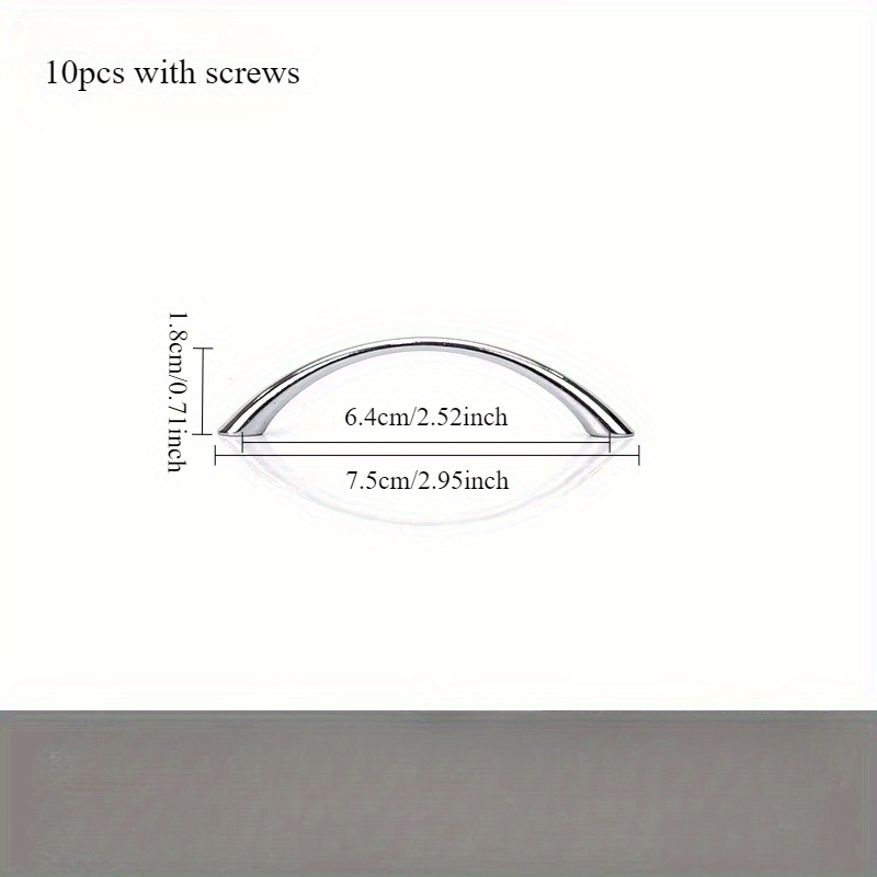 10pcs Zinc Alloy Curved Handle - Curved Spring Bar 评论和价格