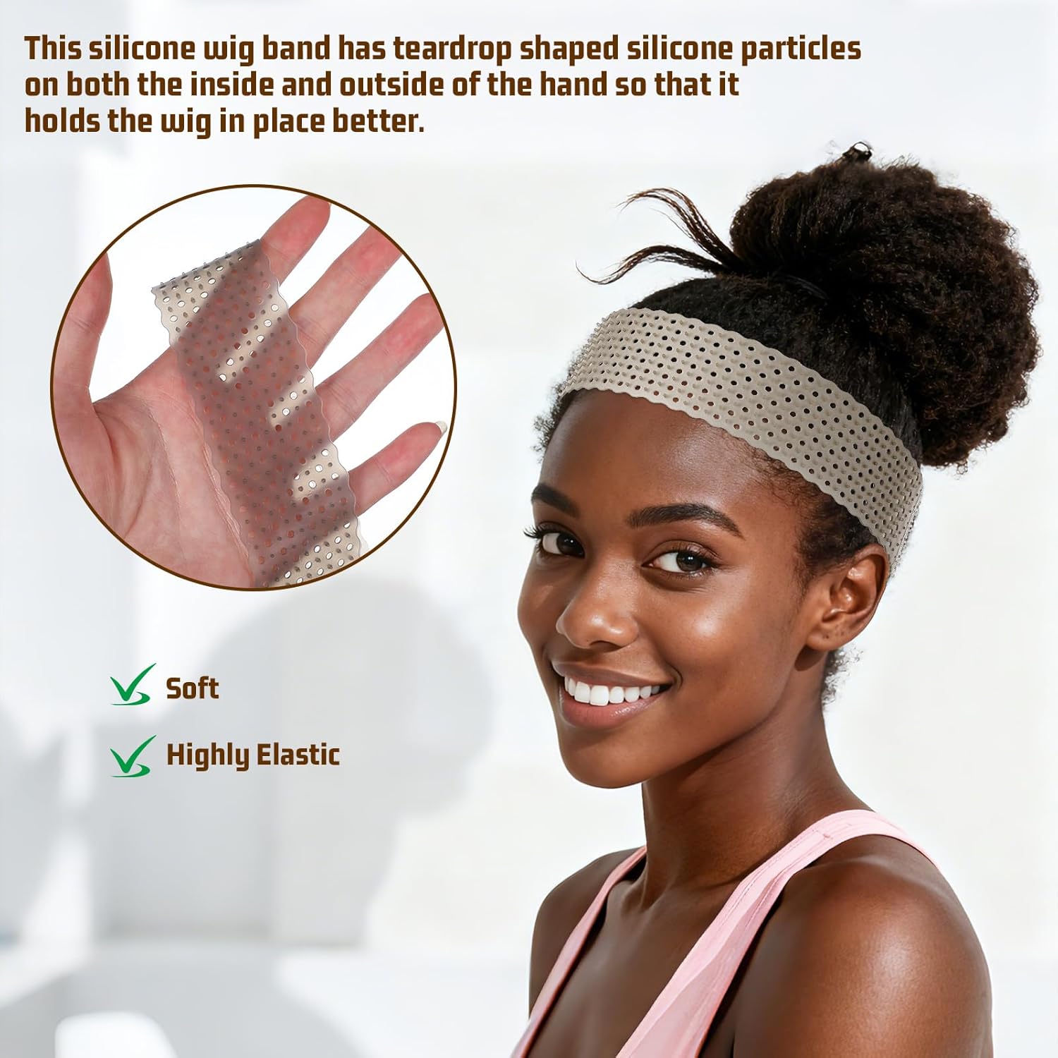 new breathable Wig Grip Band N - Silicone Band Women 评论和价格