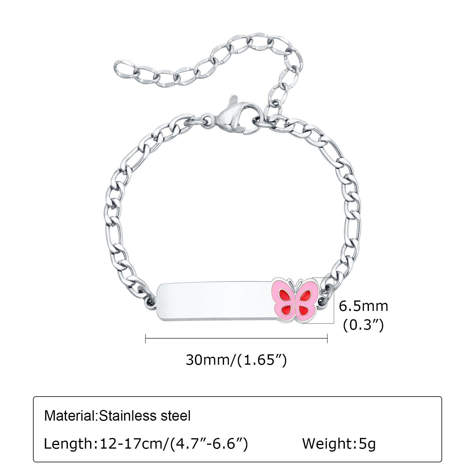 Vnox Personalized Baptism Gift - Butterfly Clasp Deployant 评论和价格