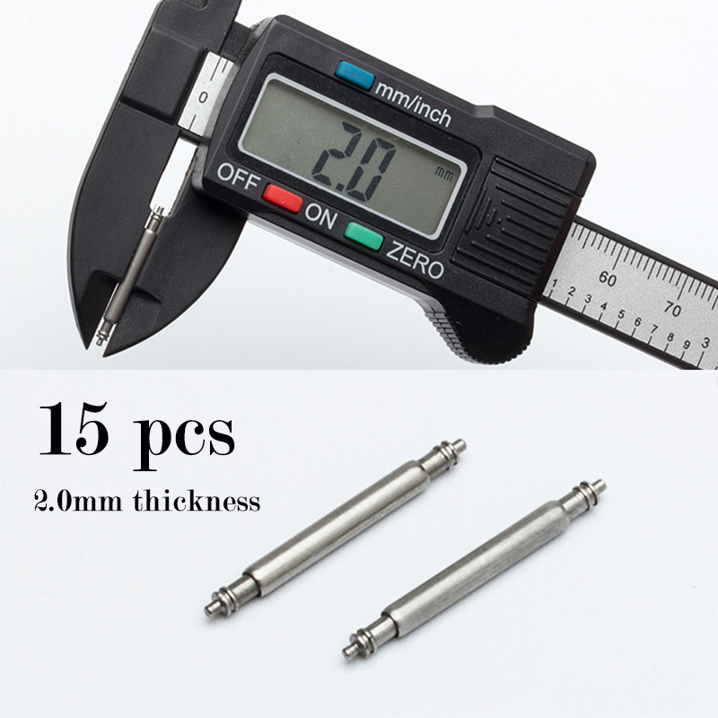 15pcs Watch Band Pin 2.0mm Dia - Spring Bar Tool Set 评论和价格