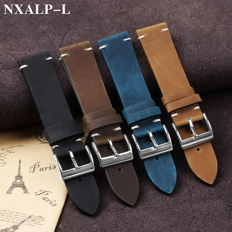 Vintage Oil Wax Leather Watch  - Nato Strap Nylon 评论和价格