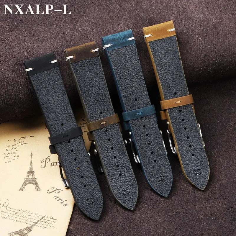 Vintage Oil Wax Leather Watch  - Nato Strap Nylon 评论和价格