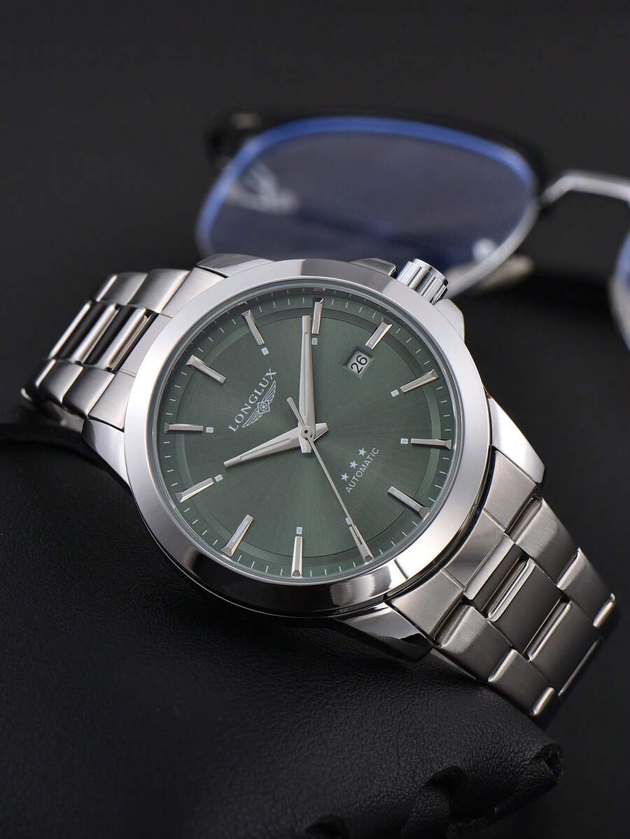 LONGLUX 1pc Men's Automatic Me - Butterfly Clasp Deployant 评论和价格