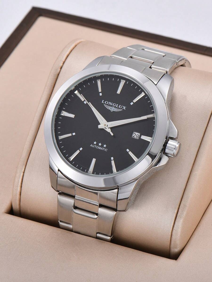 LONGLUX 1pc Men's Automatic Me - Butterfly Clasp Deployant 评论和价格