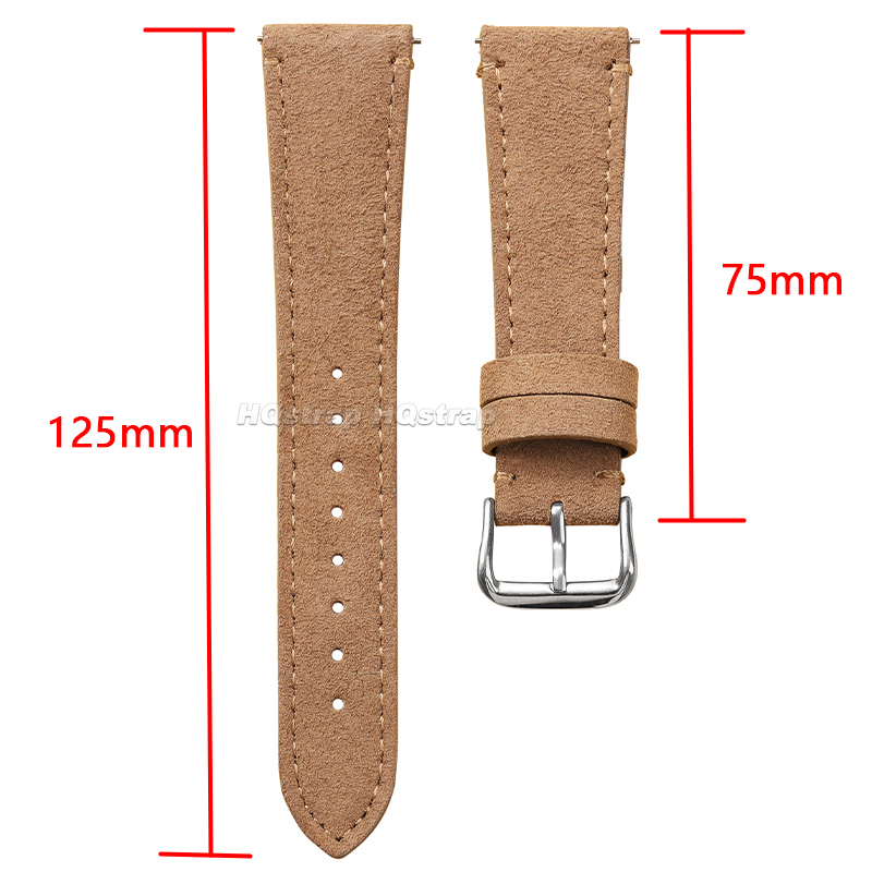 Suede Leather Strap 20mm 22mm  - Suede Strap Watch 评论和价格