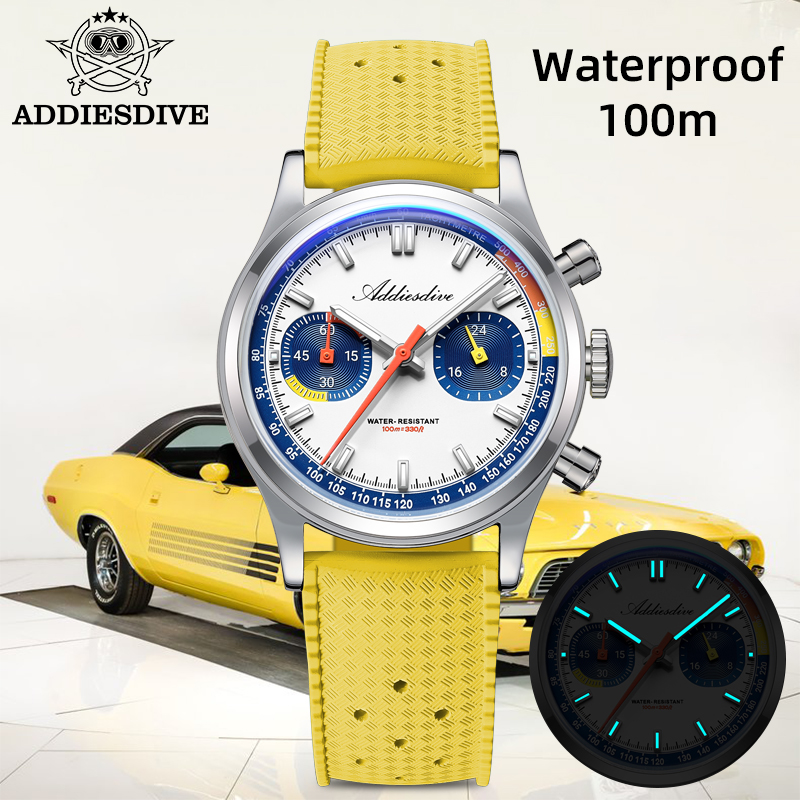 ADDIESDIVE Fashion Men's Quart - Rubber Strap Diver 评论和价格