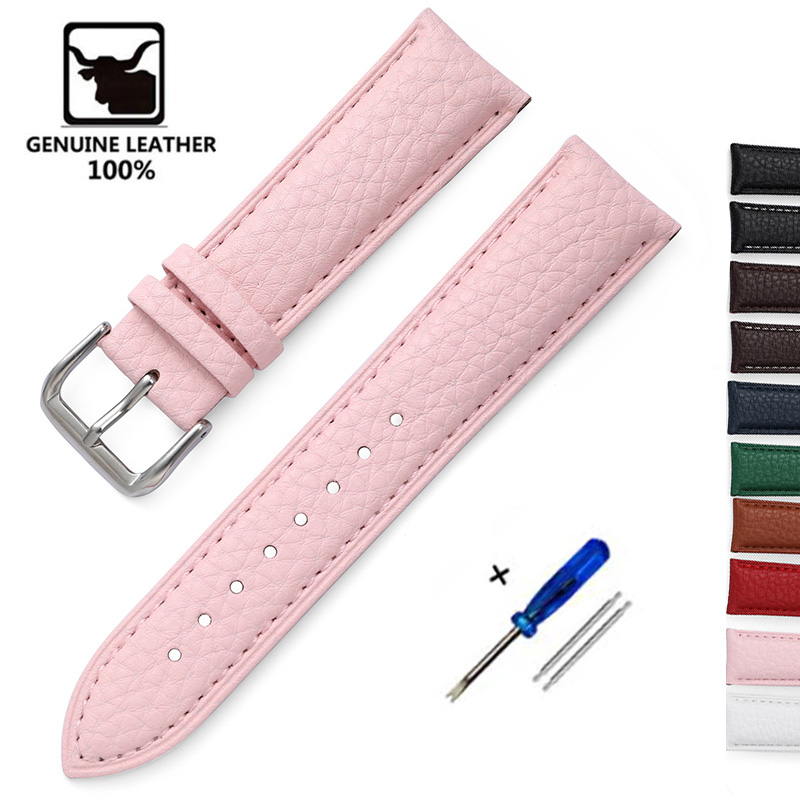 Litchi Pattern Soft Leather Wa - Nato Strap Nylon 评论和价格