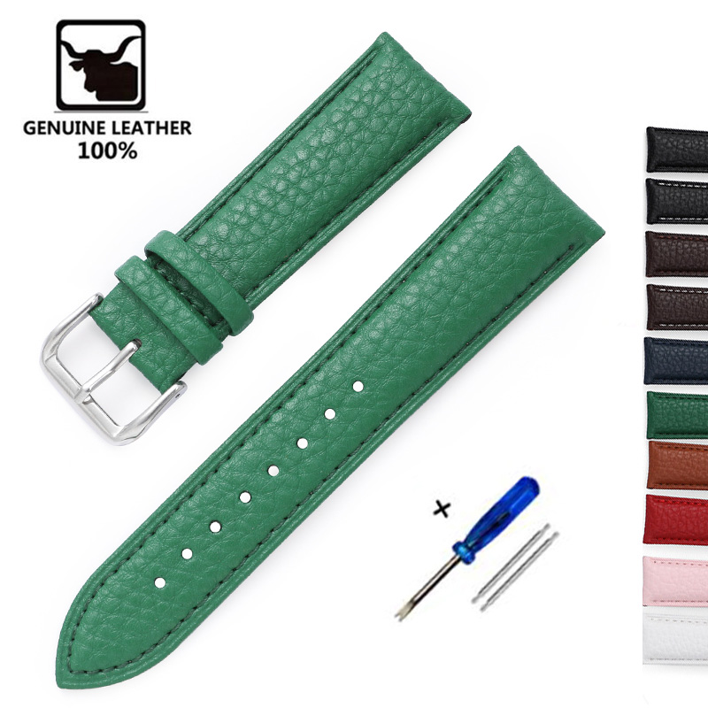 Litchi Pattern Soft Leather Wa - Nato Strap Nylon 评论和价格