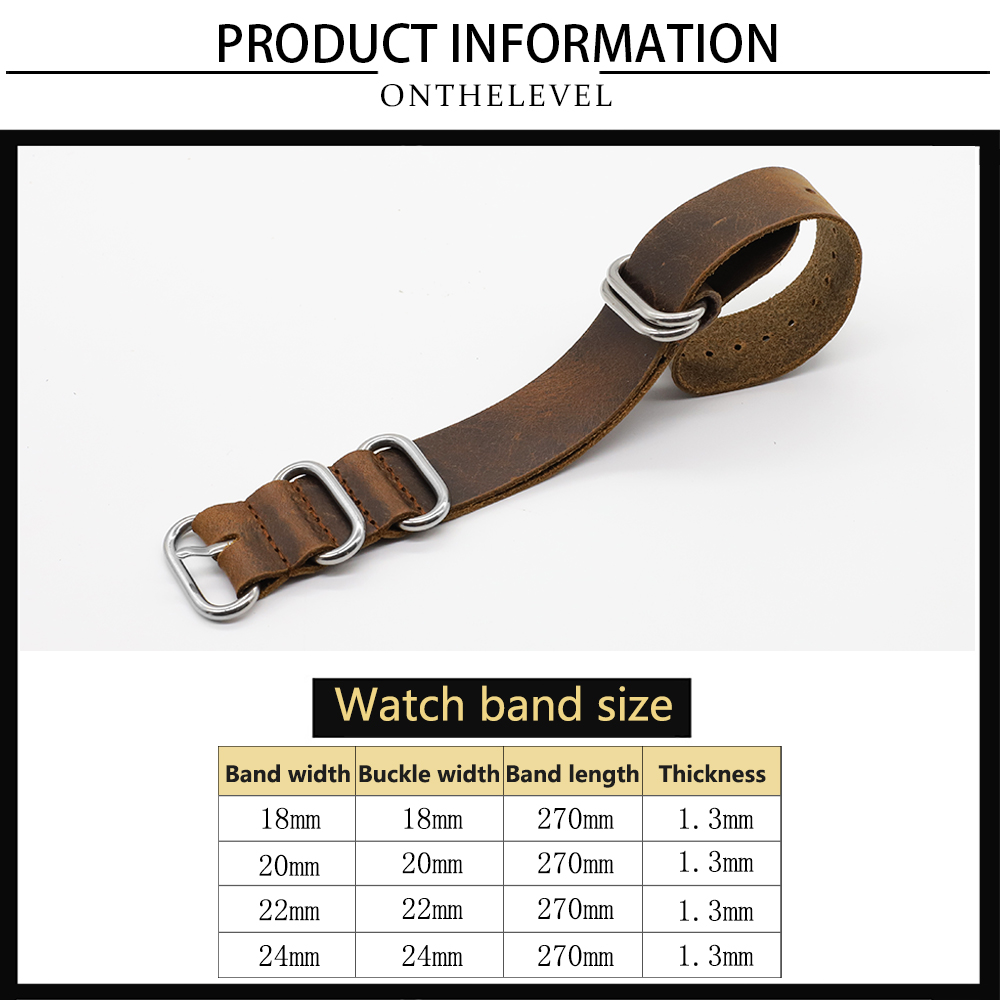 Genuine Leather Watch Band 18m - Nato Strap Nylon 评论和价格