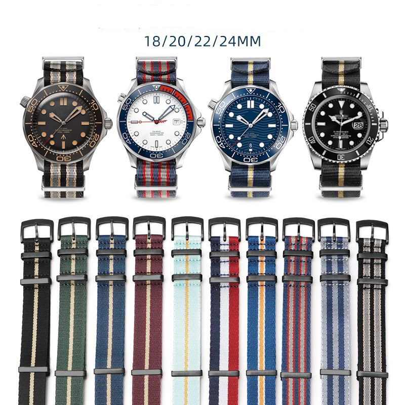 Superior Nylon Watchband for O - Nato Strap Nylon 评论和价格