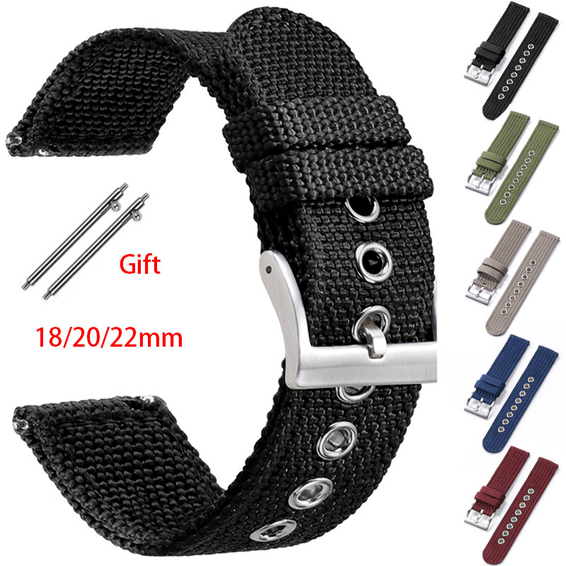 Nylon Strap 18mm 20mm 22mm Ban - Nato Strap Nylon 评论和价格
