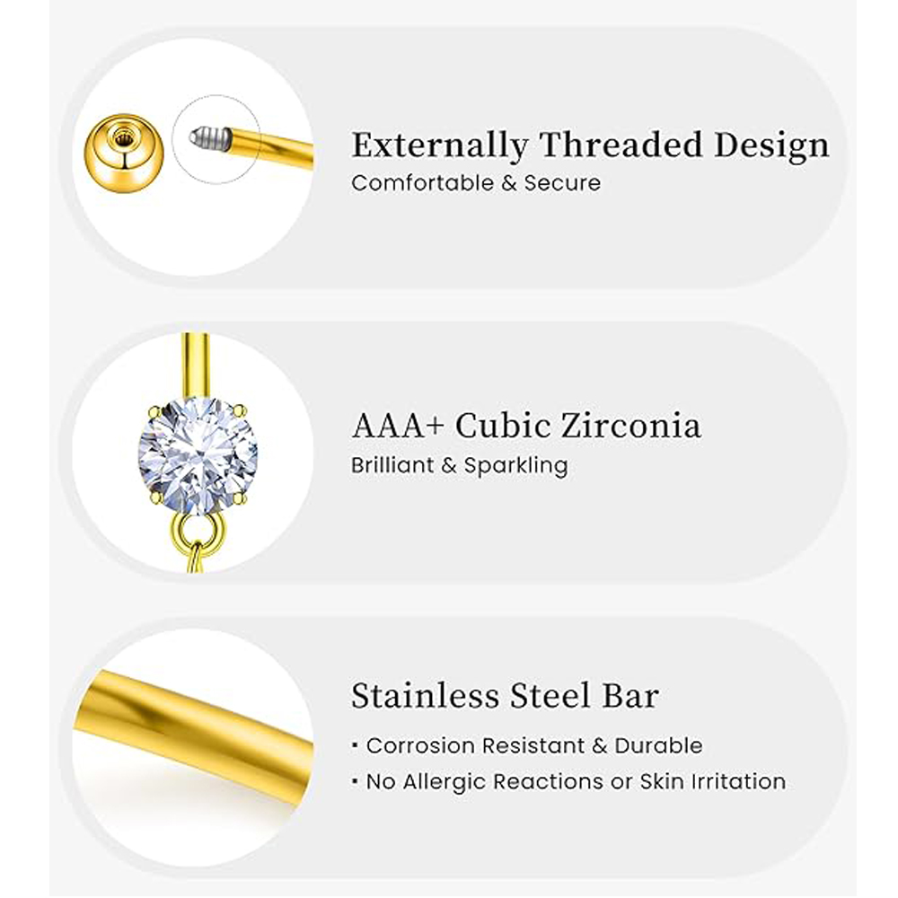 6pcs/lot Reversed Bar Fake Pea - Curved Spring Bar 评论和价格
