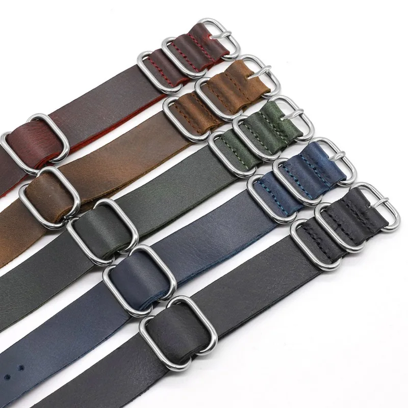 Vintage Genuine Leather Watch  - Nato Strap Nylon 评论和价格