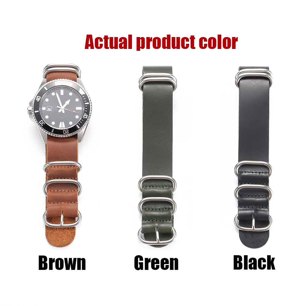 Vintage Genuine Leather Watch  - Nato Strap Nylon 评论和价格