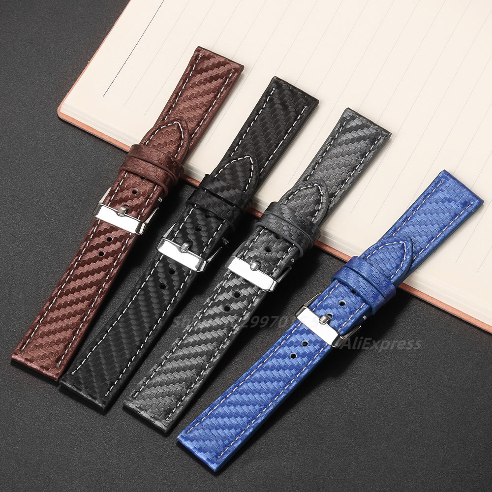 Carbon Fiber Genuine Leather W - Nato Strap Nylon 评论和价格