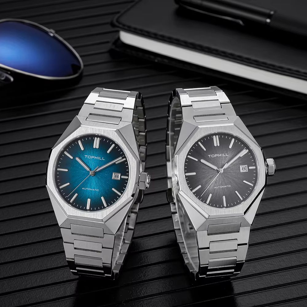 TOPHILL 39mm Miyota 8215 Mecha - Butterfly Clasp Deployant 评论和价格