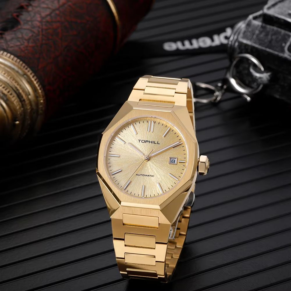 TOPHILL 39mm Miyota 8215 Mecha - Butterfly Clasp Deployant 评论和价格