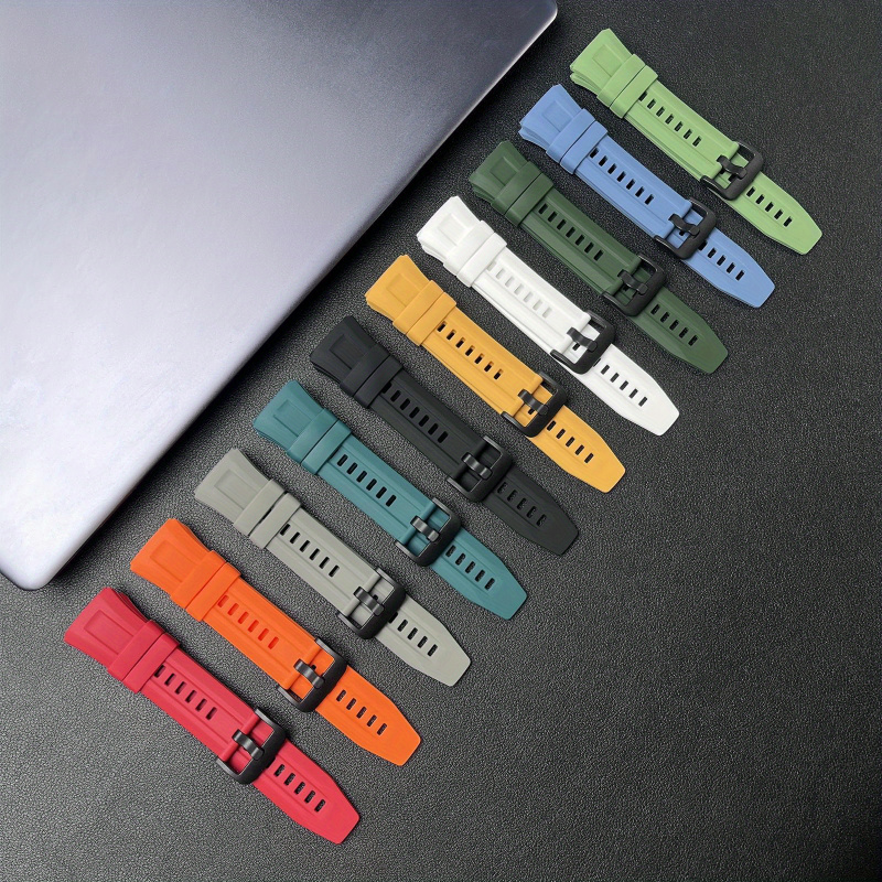 22mm Silicone Strap for Huawei - Silicone Watch Band 22Mm 评论和价格