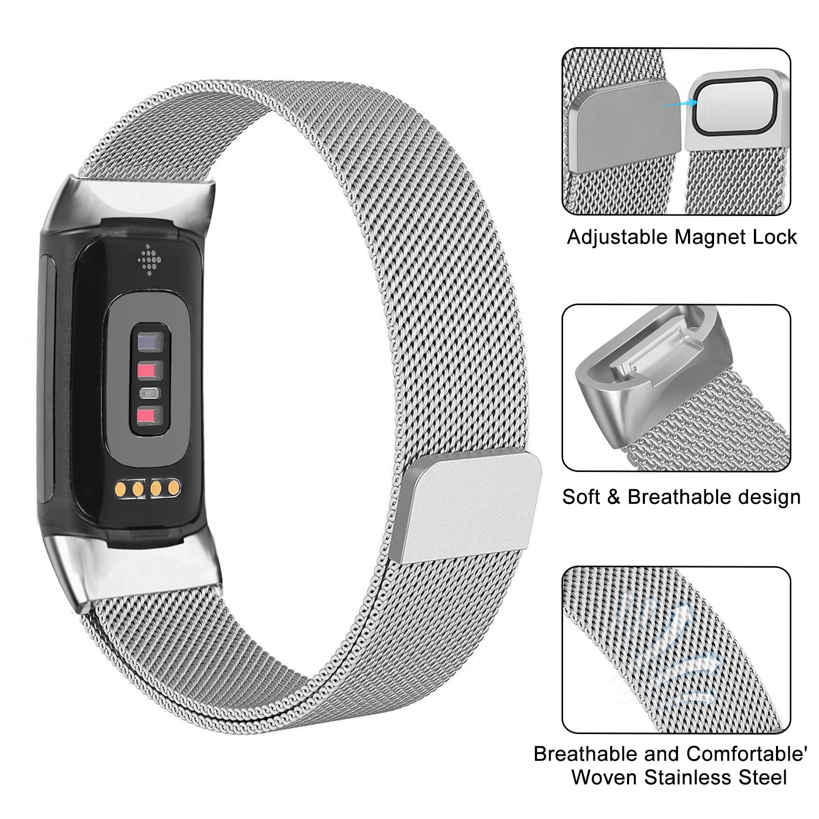 Milanese loop For fitbit charg - Milanese Loop Magnetic 评论和价格