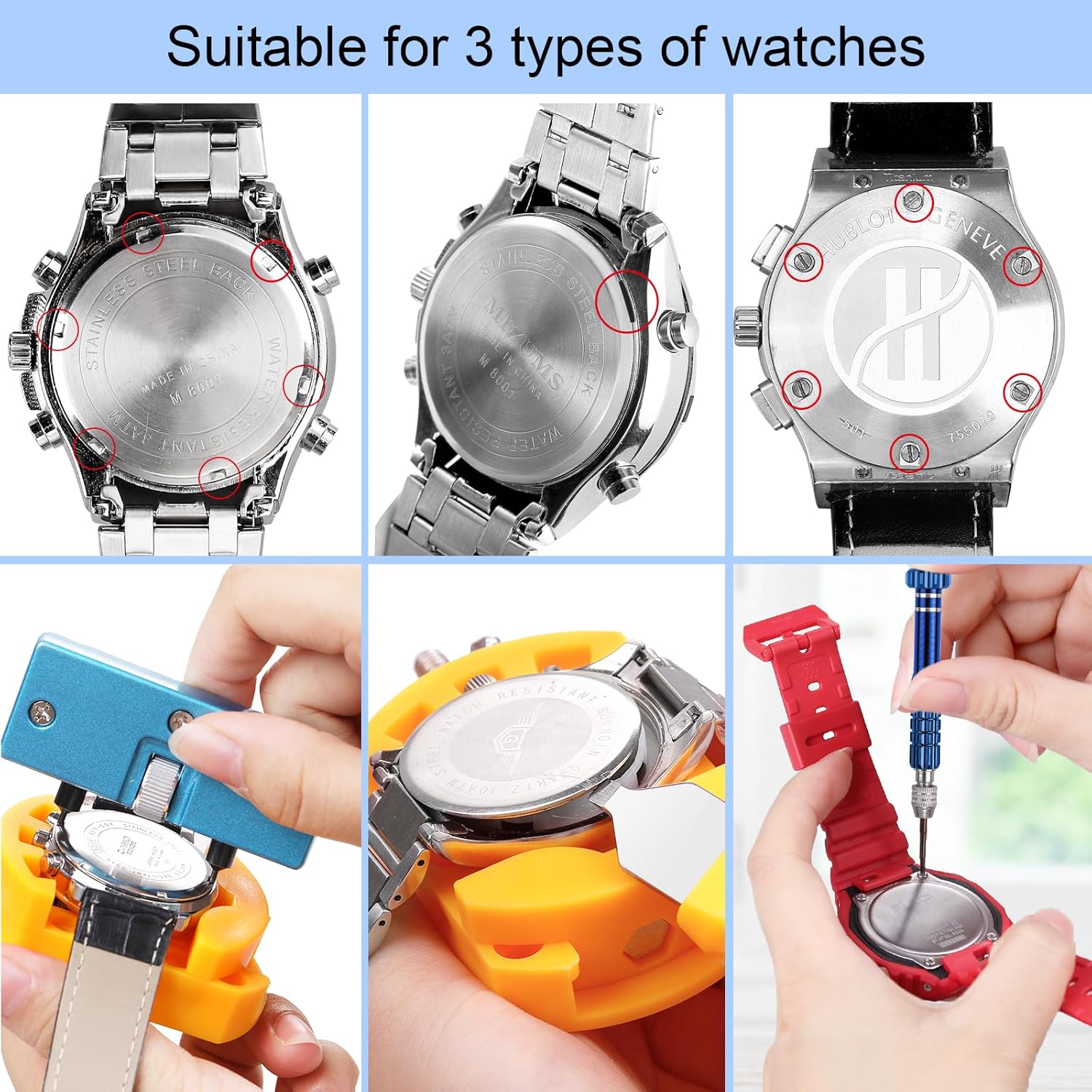 32 pcs Watch Battery Replaceme - Spring Bar Tool Set 评论和价格