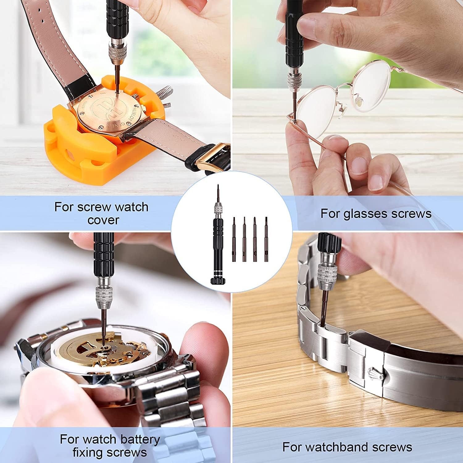 32 pcs Watch Battery Replaceme - Spring Bar Tool Set 评论和价格
