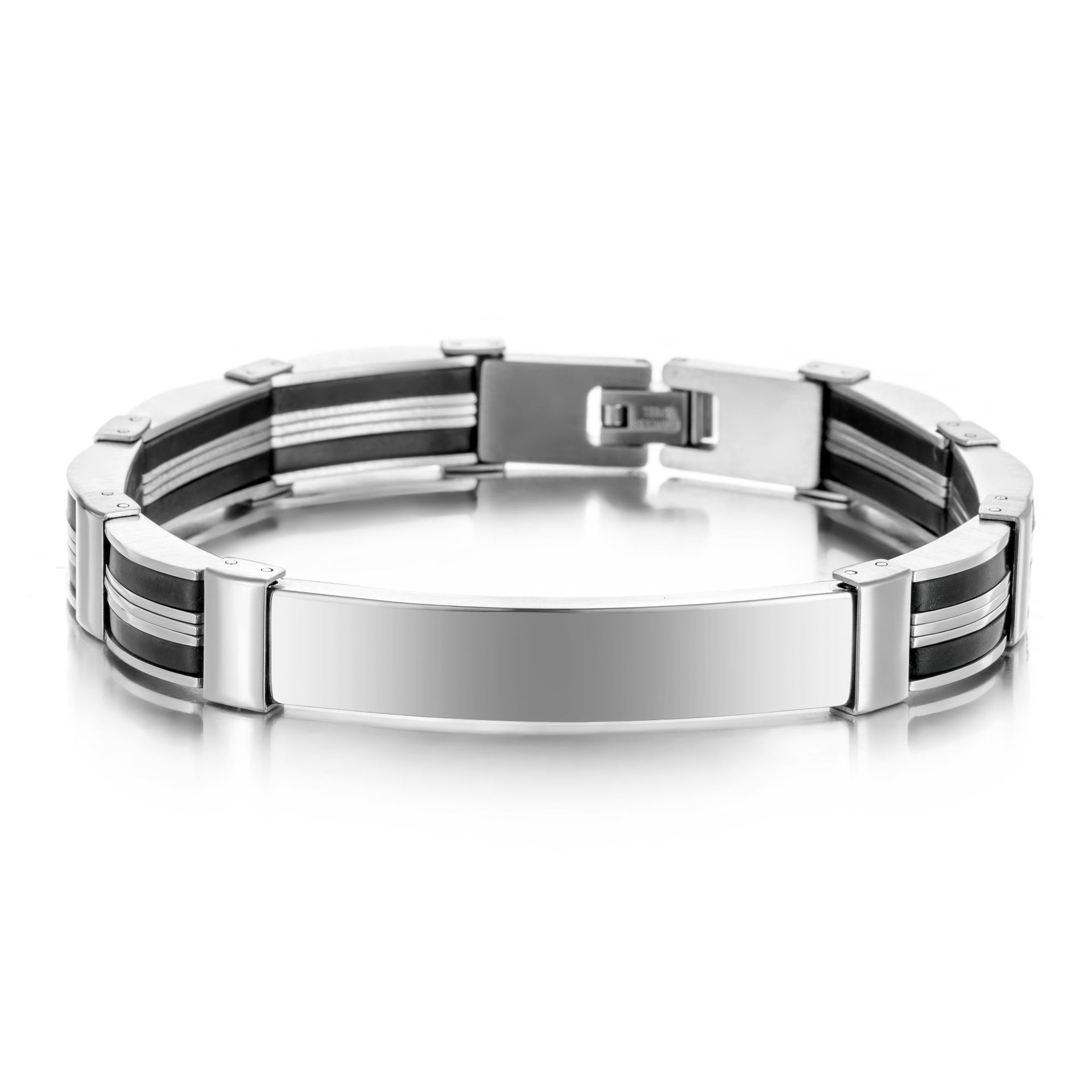 Punk Custom TEXT Name Men Stai - Silicone Band Women 评论和价格