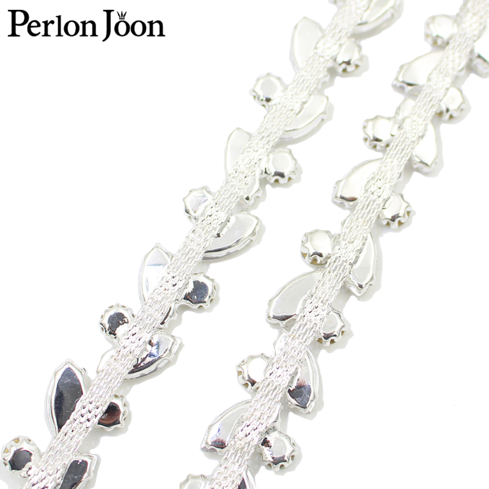Leaf Round Crystal Rhinestone  - Perlon Strap Woven 评论和价格