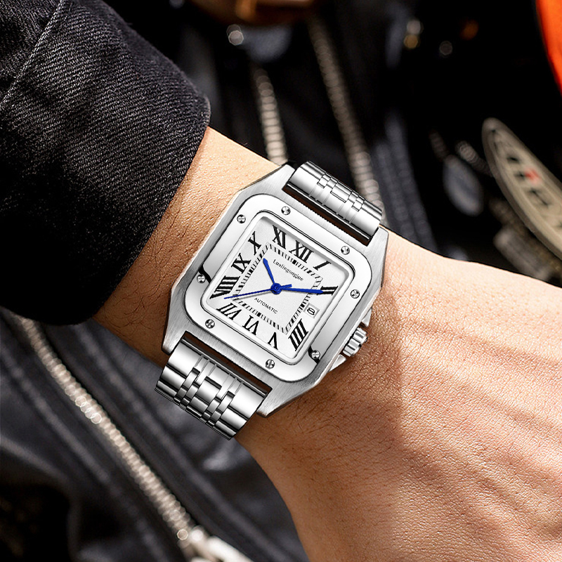 High-End Luxury Square Automat - Butterfly Clasp Deployant 评论和价格