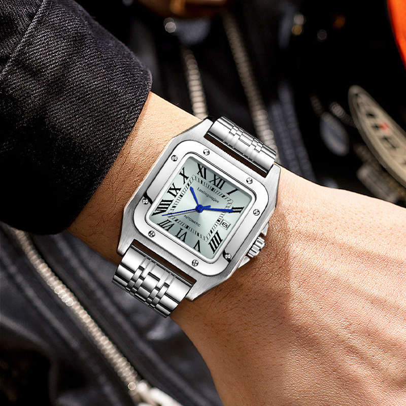 High-End Luxury Square Automat - Butterfly Clasp Deployant 评论和价格