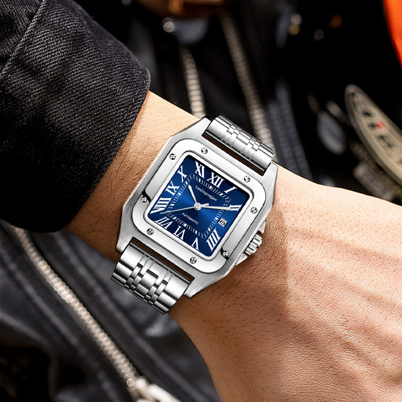 High-End Luxury Square Automat - Butterfly Clasp Deployant 评论和价格