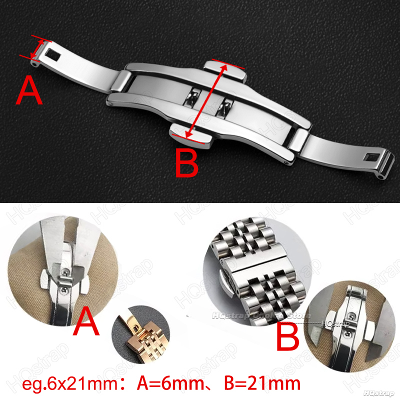 6mmx19/21/23/25mm Butterfly Bu - Butterfly Clasp Deployant 评论和价格